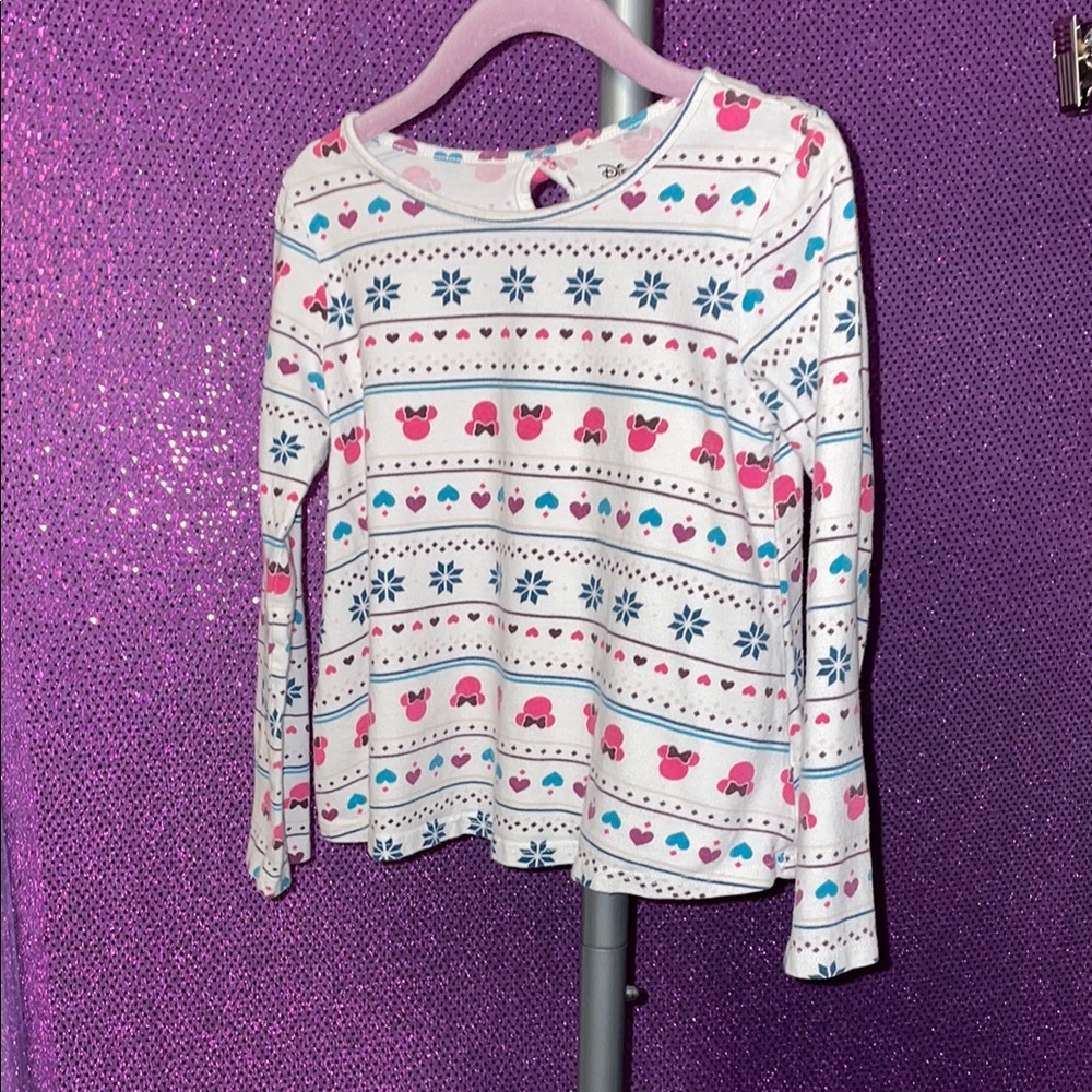 Disney White Long Sleeve Kids Shirt